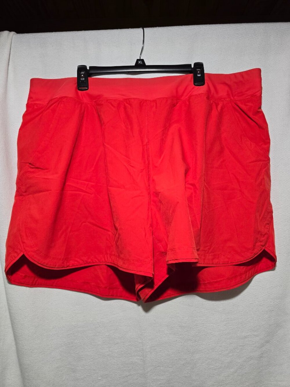 Lands' End Bright Coral Swim Skort Active Swim Shorts Built-In Briefs Plus 26W